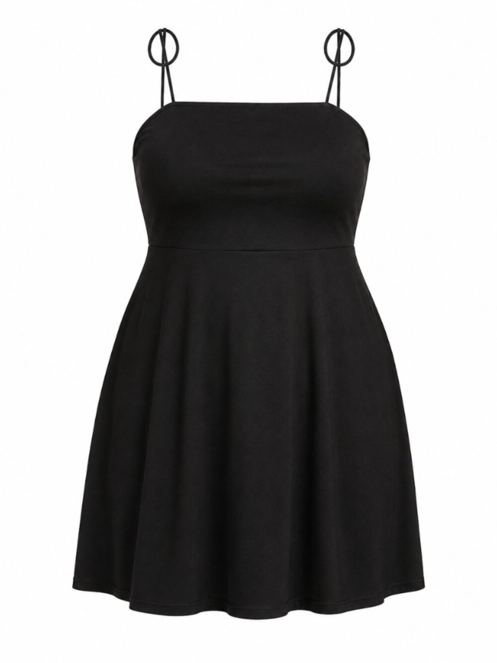 Old Navy Black Smocked Tie Strap Mini Dress Size 4X